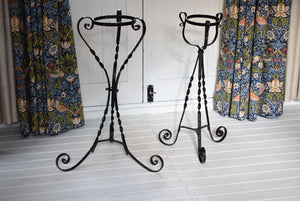 Antique Wrought Iron Conservatory Plant Stands