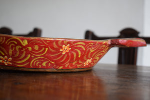painted wooden bowl