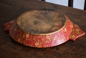 painted wooden bowl