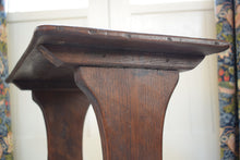 Load image into Gallery viewer, Antique Elm Trestle Stool c1820