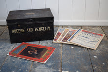 Load image into Gallery viewer, Antique Deed Box with Six copies of the Illustrated London News