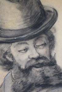 drawing of a bearded man