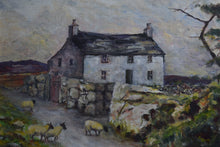 Load image into Gallery viewer, Oil on Board Rural Cottage Scene
