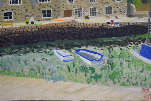 Mousehole Harbour Oil Painting