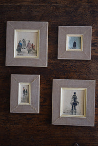 Nigel Hallard Set of Four Original Thumbprint Paintings