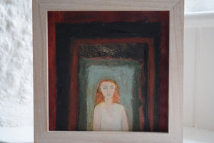 woman in a doorway painting