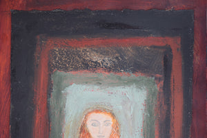 woman in a doorway painting