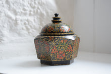 Load image into Gallery viewer, Antique Hand Painted Kashmiri Lidded Pot