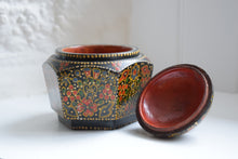 Load image into Gallery viewer, Antique Hand Painted Kashmiri Lidded Pot