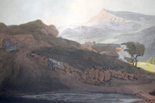 Load image into Gallery viewer, Coloured Aquatint Caernarfonshire Wales