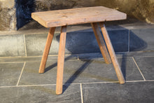 Load image into Gallery viewer, Antique Elm Primitive Country Stool 