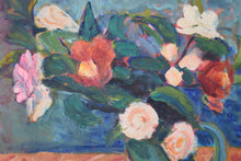 Load image into Gallery viewer, Flowers and Oranges Still Life Oil on Board
