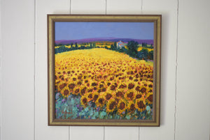 Sunflowers at Bergerac Oil on Canvas - John Bampfield