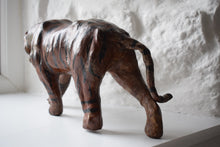 Load image into Gallery viewer, Antique Leather Sculpture Burmese Tiger 