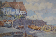 Load image into Gallery viewer, Mid Century Watercolour Harbour Scene