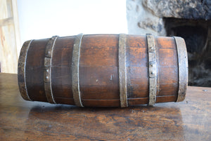 Antique Oak Coopered Barrel Keg Cask