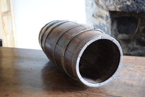 Antique Oak Coopered Barrel Keg Cask