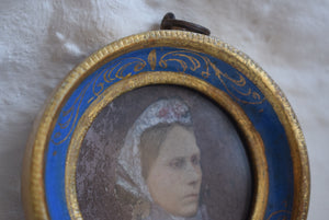 Miniature Painting Portrait Lady 