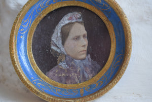 Miniature Painting Portrait Lady 