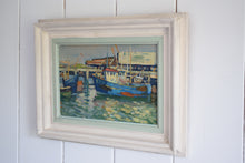 Load image into Gallery viewer, Oil Painting Fishing Boats at Harbour