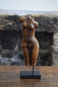 Wooden Female Torso Sculpture