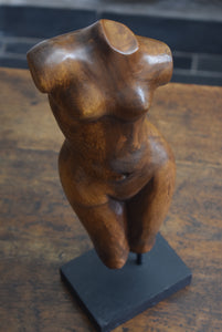 Wooden Female Torso Sculpture