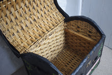 Load image into Gallery viewer, Painted Wicker Chest