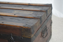 Load image into Gallery viewer, Antique steamer trunk