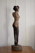 Load image into Gallery viewer, Antique Asian Statue Stick Figure Of Tall Wooden Female Form