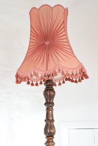 Antique Solid Mahogany Floor Standard Lamp