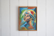 Load image into Gallery viewer, Vintage Haitian Oil Painting Portrait