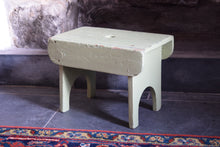 Load image into Gallery viewer, Antique Primitive Painted Rustic Footstool