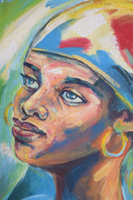 Load image into Gallery viewer, Vintage Haitian Oil Painting Portrait