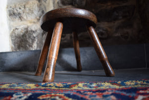 Antique Oak Country Stool