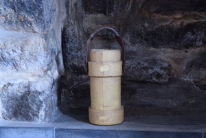 Antique Canvas Fire Powder Cordite Bucket