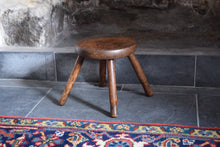 Load image into Gallery viewer, Antique Oak Country Stool