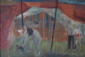 Oil Painting Circus Scene