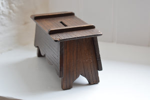 Antique Miniature Coffer Money Box