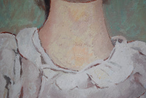 Oil on Board Doll Painting  