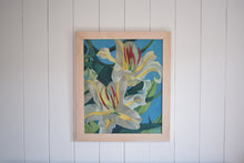 Load image into Gallery viewer, Oil on Board Lilies In Bloom 