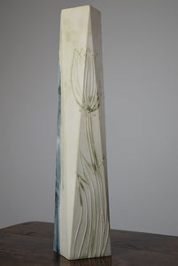 tall angled vase
