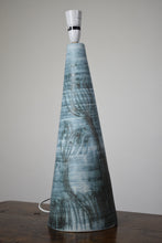Load image into Gallery viewer, Tall Blue Pottery Lamp