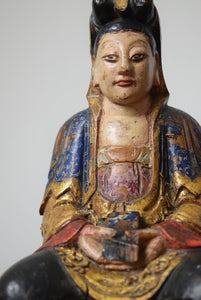 Chinese Goddess Carving