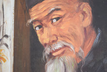 Load image into Gallery viewer, Bearded Scholar Oil on Board
