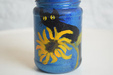 Load image into Gallery viewer,  Hand Painted Jar Black Cat