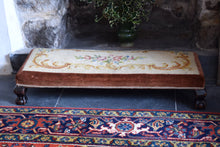 Load image into Gallery viewer, Antique Needlepoint Long Footstool