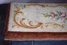 Load image into Gallery viewer, Antique Needlepoint Long Footstool