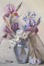 Load image into Gallery viewer, Oil on Canvas Still Life of Flowers by Beppe Grimani