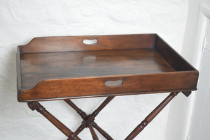  Mahogany Butlers Tray on Stand