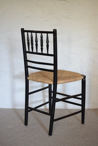 19th Century Ebonised Antique Sussex Chair